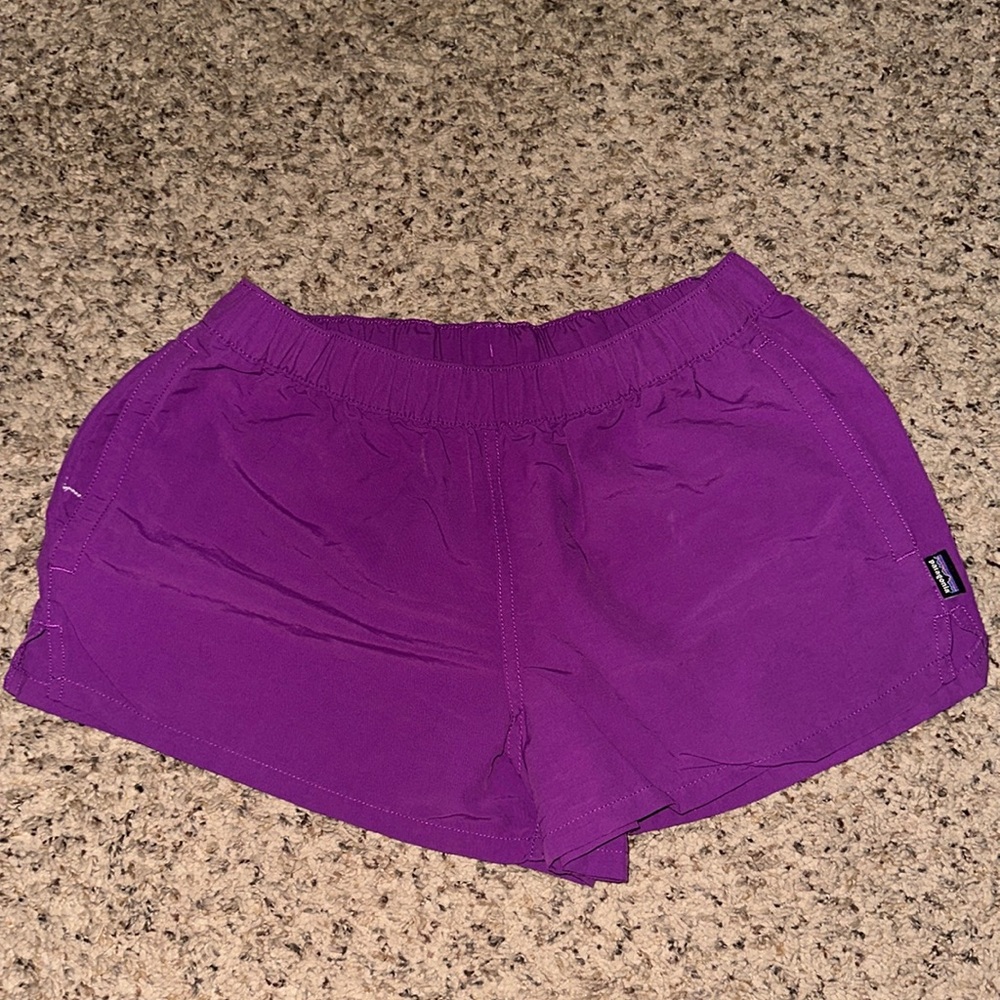 Purple Patagonia shorts